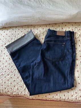 Madewell Low-Slung Baggy Jeans with Cuffed Hem
